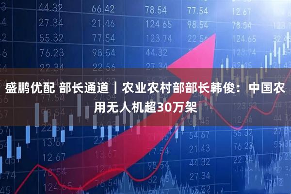 盛鹏优配 部长通道｜农业农村部部长韩俊：中国农用无人机超30万架